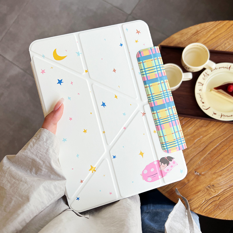 【兼容笔套】适用ipad保护壳2025新款ipad11/10代防弯y型air7/5无阻笔槽mini67横竖屏pro11防摔亚克力