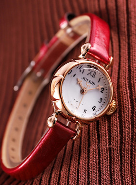 正品聚利时新款手表女时尚潮流女表细带小盘学生腕表小巧女复古表