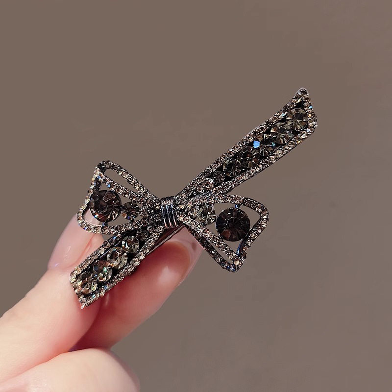 韩版百搭精致高档水钻镂空蝴蝶结鸭嘴夹新款侧边碎发刘海发夹夹子,饰品/流行首饰/时尚饰品新,民族风发饰,淘宝优惠券,粉丝福利购,淘宝优惠卷