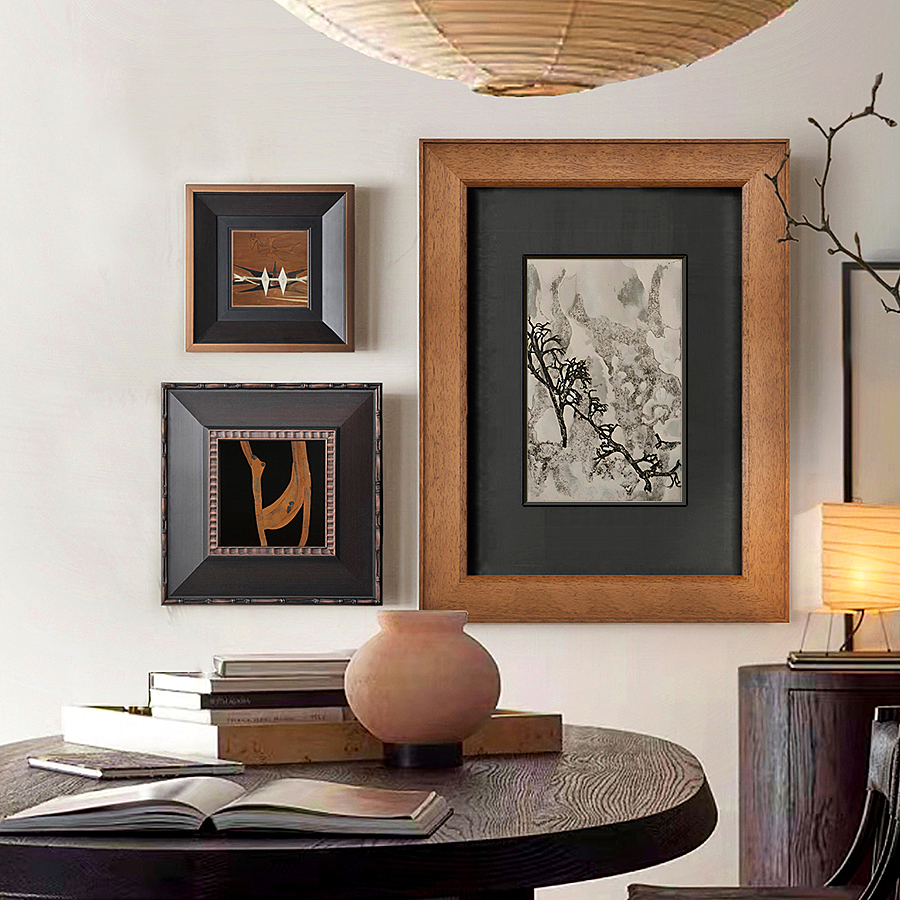 万物生息 稀有元素挂画抽象复古中古侘寂风法式餐厅客厅装饰画