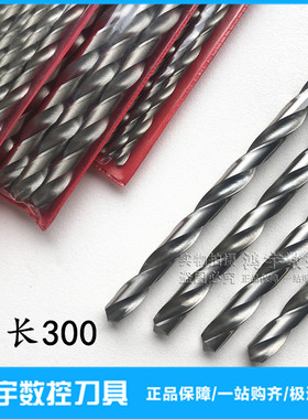 加长直柄麻花钻高速钢钻头3-12.5 13 14 15 16 17 18 19 20X300mm