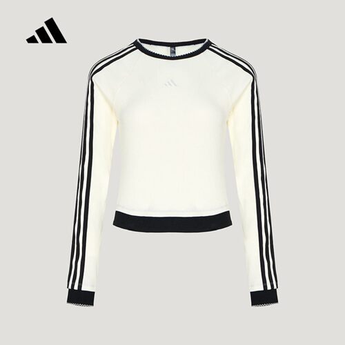 adidas阿迪达斯长袖T恤女装休闲针织套头衫LD8789 LE7043 LD8788