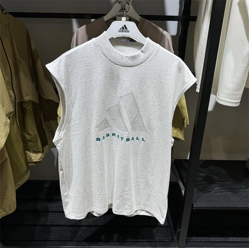 阿迪达斯无袖男运动T恤