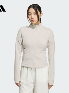 adidas阿迪达斯运动外套女2025冬训练防风针织夹克 KF2507 KF2508