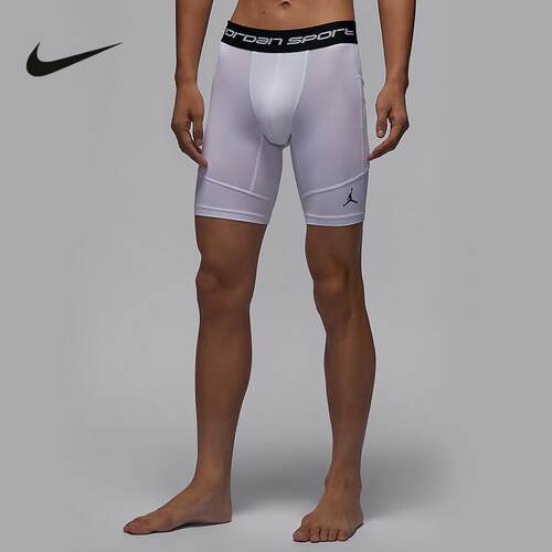 Nike耐克短裤男新款夏季JORDAN运动训练透气紧身五分裤FV8619-100