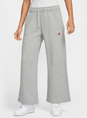 Nike耐克女裤2025春季新款情人节运动休闲针织直筒长裤HV8729-063