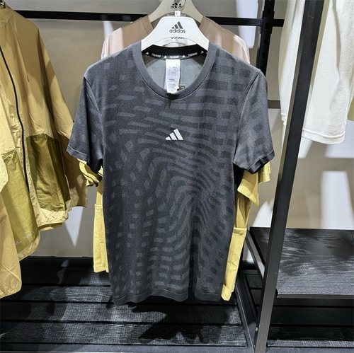 阿迪达斯短袖男速干运动T恤