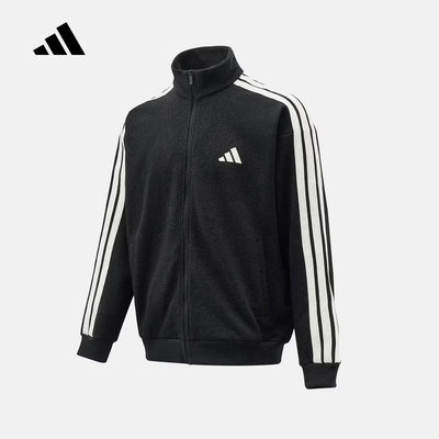 adidas阿迪达斯运动外套男2026春季三条纹立领夹克KR2487 KR2488