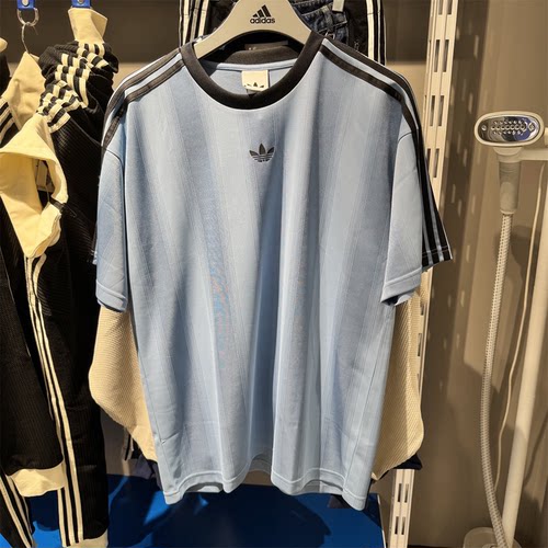 阿迪达斯三叶草短袖男25秋宽松速干运动T恤JW5876 JW5877 JW5879