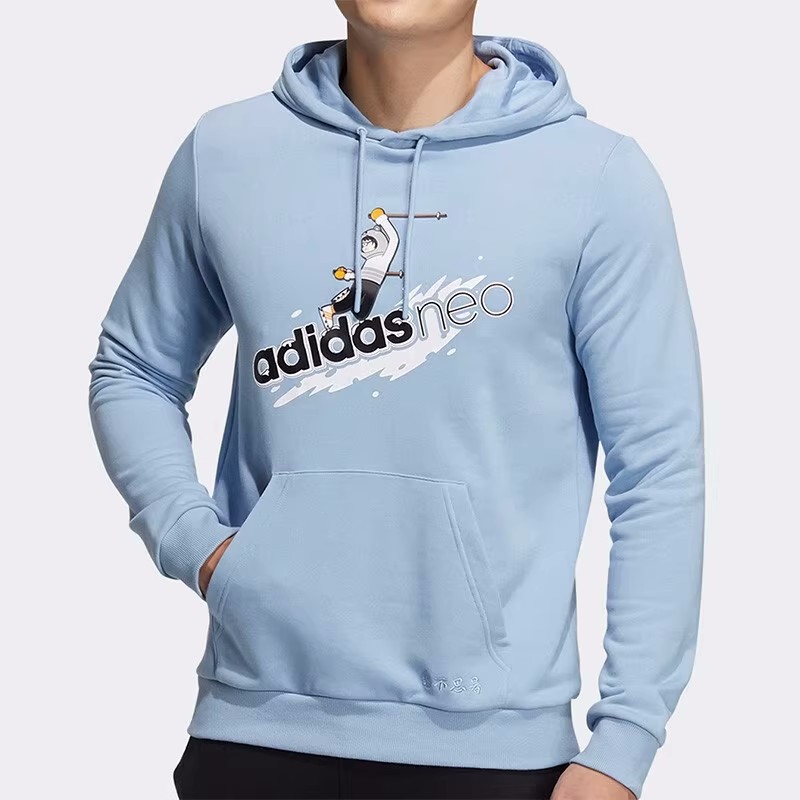 Adidas阿迪达斯卫衣男子运动服休闲宽松连帽套头衫 HG9016 HG9015
