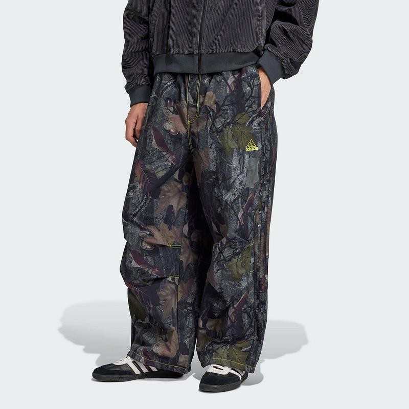 adidas阿迪达斯男裤25春季新款迷彩工装裤宽松直筒运动长裤JD5403