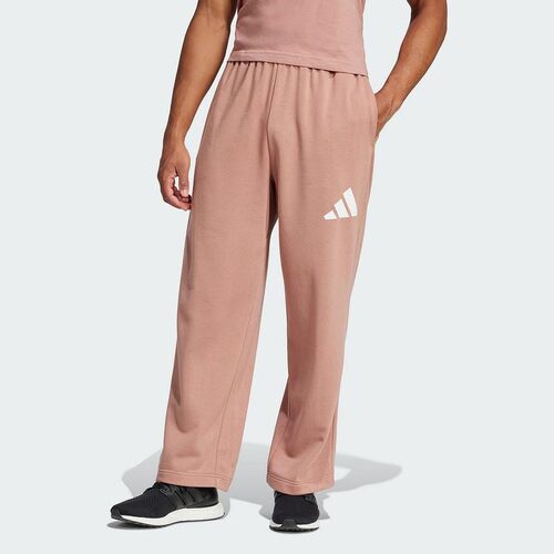 adidas阿迪达斯男裤新款春季新款运动休闲宽松直筒针织长裤JF3608