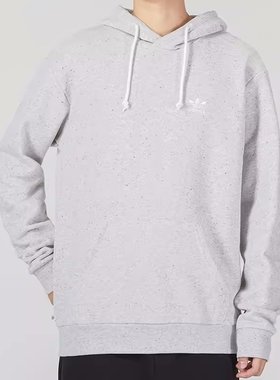 adidas阿迪达斯三叶草卫衣男子运动休闲宽松透气连帽套头衫HK7538