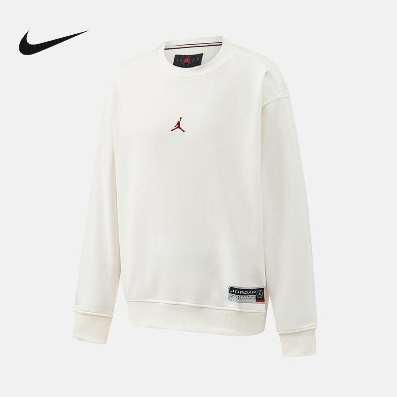 Nike耐克运动卫衣男2025冬季JORDAN休闲圆领针织套头衫IO7830-133