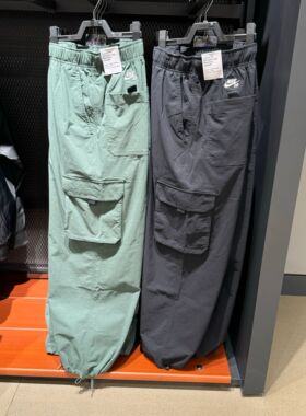 NIKE耐克运动裤男2024秋季SB梭织透气直筒宽松工装裤 FV7348-010