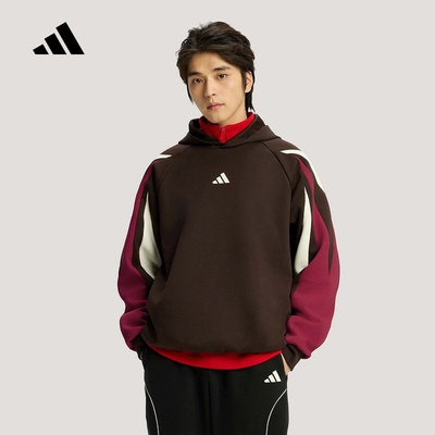 adidas阿迪达斯卫衣男2026马年休闲宽松连帽套头衫KT0620 KT0619