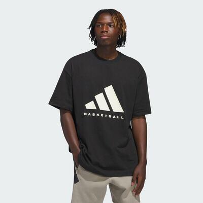 Adidas阿迪达斯短袖男女2025春季篮球运动宽松透气圆领T恤JY0199