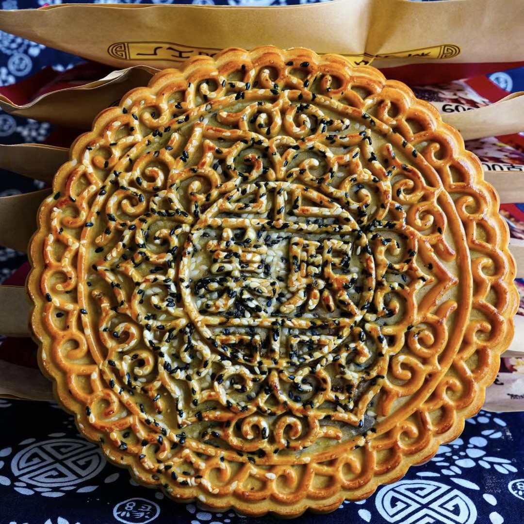 湖南特产传统糕点老式月饼手工制作老式五仁月饼邵阳新宁美熙