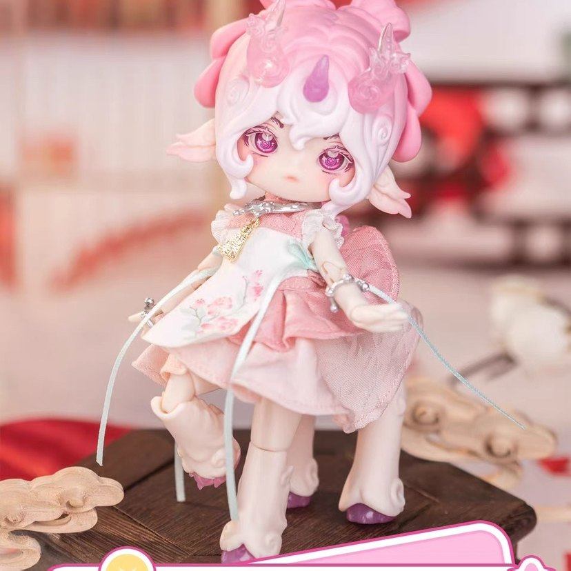 潘妮的宝盒桉涂万灵图鉴系列bjd盲盒马年新年礼物可动人偶端盒