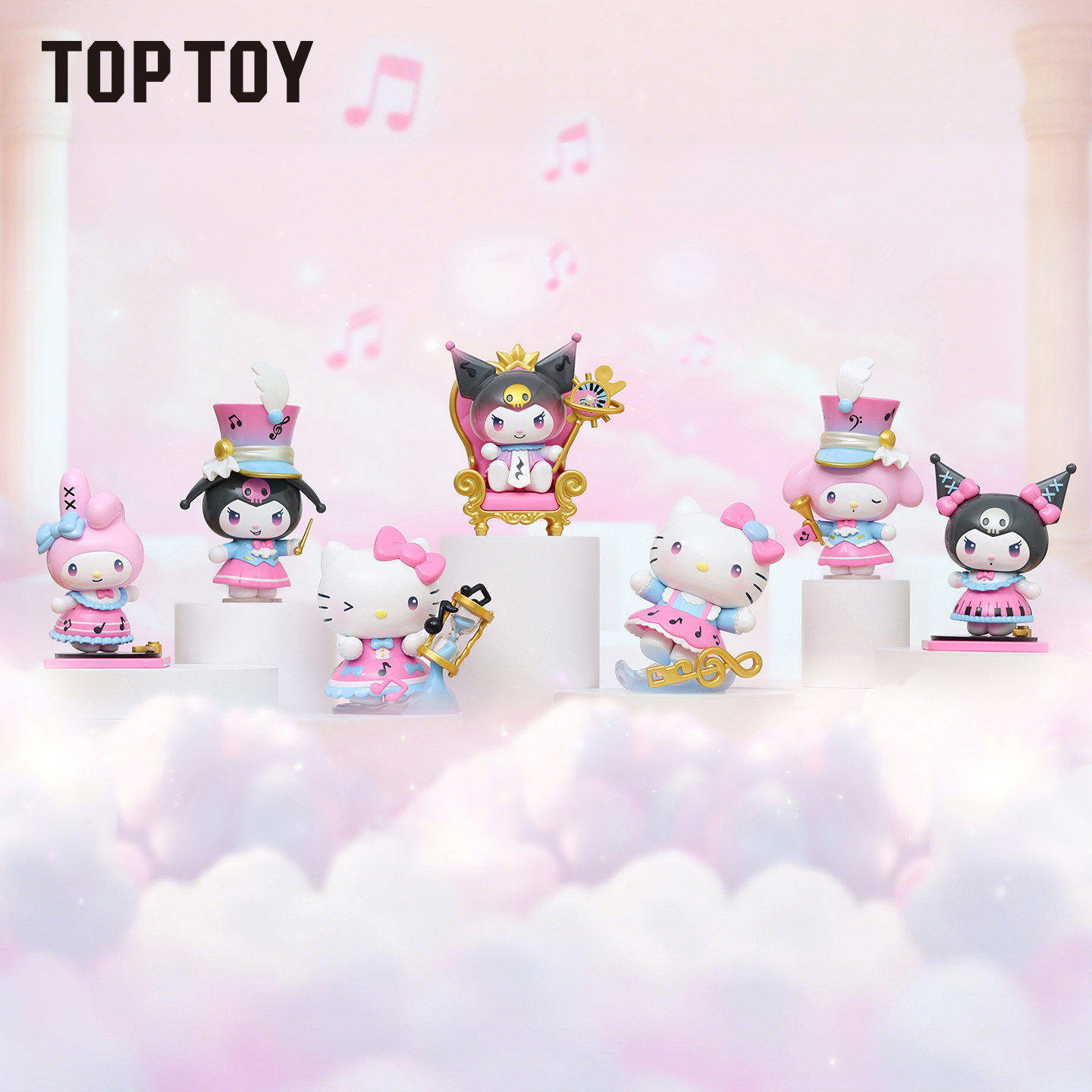 新品TOPTOY三丽鸥时空乐章盲盒库洛米凯蒂猫周边手办公仔礼物摆件