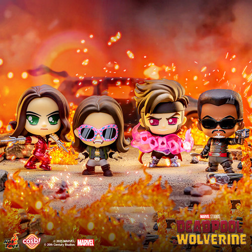 新品HotToys死侍与金刚狼COSBI盲盒迷你人偶第二弹摆件手办潮玩礼