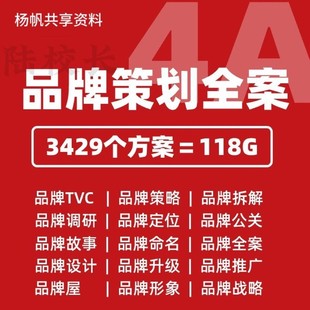 4A广告公司策画全案提案策略品牌定位ppt传播推广行销活动方案例