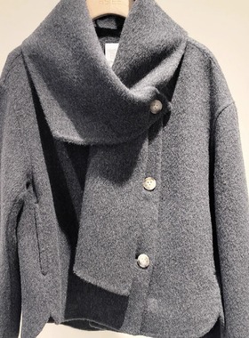 立发~本涩BSIEE商场专柜正品国内代购25冬围巾羊毛大衣女F1019Y01