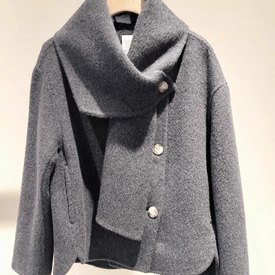 立发~本涩BSIEE商场专柜正品国内代购25冬围巾羊毛大衣女F1019Y01