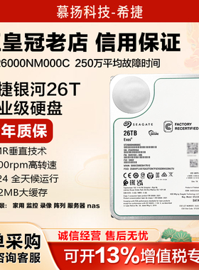 希捷银河企业级ST26000NM000C氦气盘26TB机械硬盘服务器存储监控