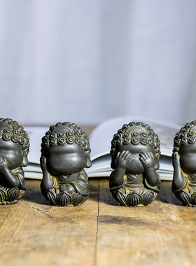 新中式四不无相无面佛像如来摆件