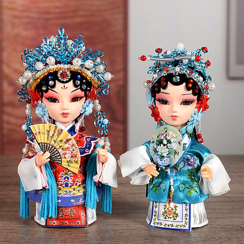 北京特色绢人京剧娃娃送老外礼品