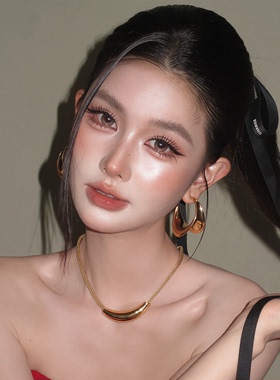 新娘项链耳环耳饰夸张金属高级感颈链锁骨链项圈结婚纱礼服配饰品