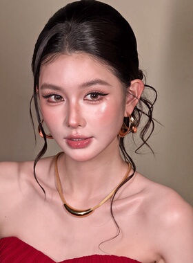 新娘项链耳环耳饰夸张金属高级感颈链锁骨链项圈结婚纱礼服配饰品