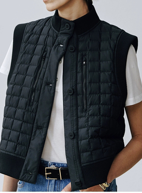 25351 保暖飞行员拉链绗绵马甲女-纸样裁剪图-（非成衣）