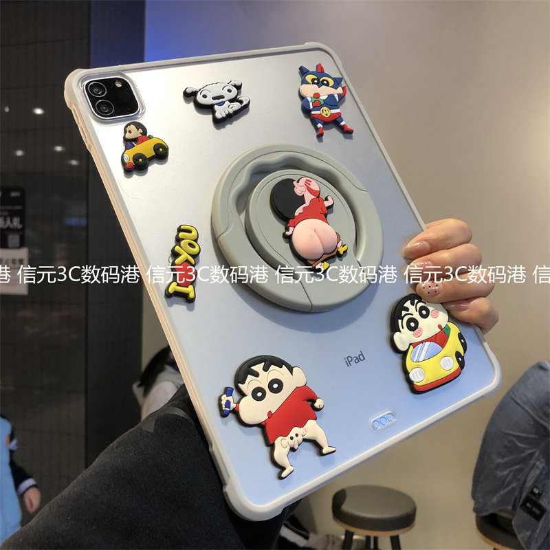 360度旋转带支架亚克力适用小米平板7/8Pro保护套11.2英寸5/6por全包11寸红米PadSE11防弯Redmipad磨砂单后壳