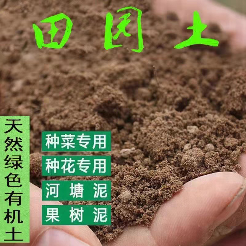 天然优质田园土壤盆栽树种植土种菜专用普通用营养花土沙土塘泥巴
