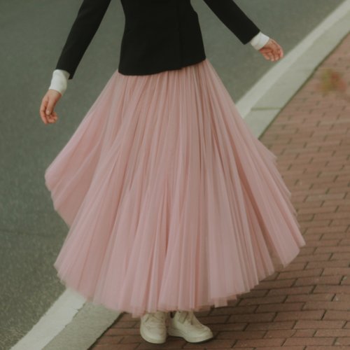 千片裙平替三角插片拼接纱裙