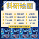 科研代画绘图sci流程图化学医学toc制图封面origin模型3D2D图形论