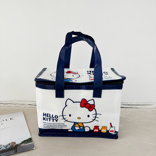 KT猫学生上班族带饭手提保温包便当包无纺布防水覆膜饭盒袋大容量