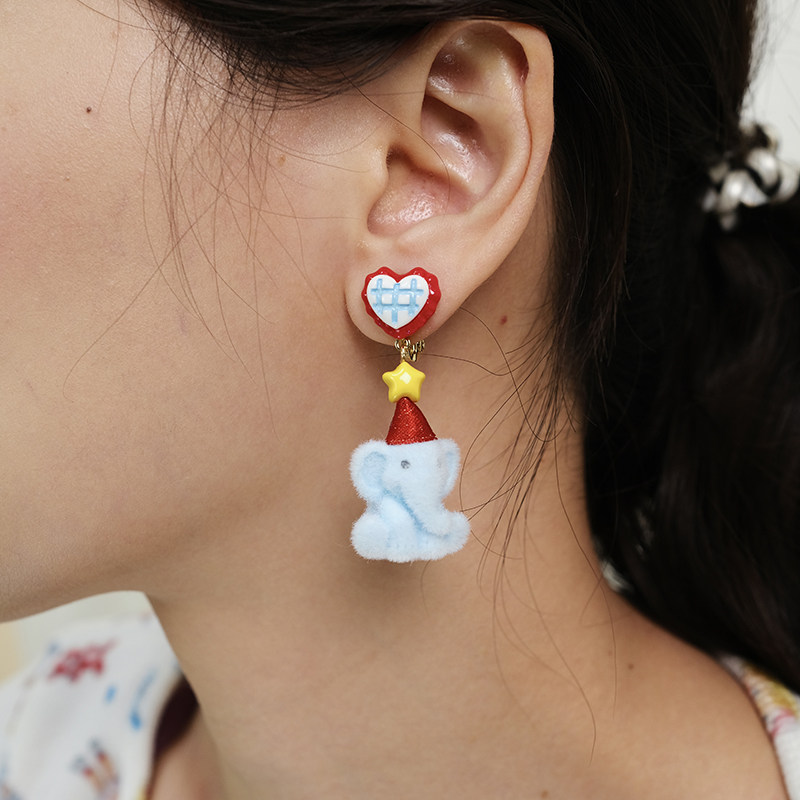 BOMBCACA童话小镇系列 马戏团明星 冬日鬼马童趣新年礼物耳环女,饰品/流行首饰/时尚饰品新,耳环,淘宝优惠券,粉丝福利购,淘宝优惠卷