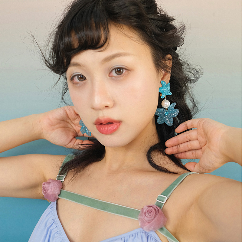 度假风海星透明感BOMBCACA耳环女