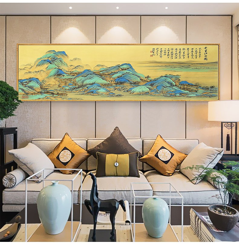 印花dmc十字绣套件图2千里江山图