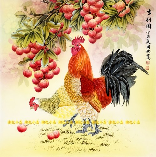 印花十字绣套件客厅新款荔枝吉利