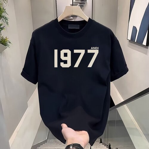 1977美式潮牌休闲圆领纯棉t恤
