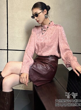 特价DI-SUI迪素正品2025秋冬新品女装25072天丝气质重工小众衬衫