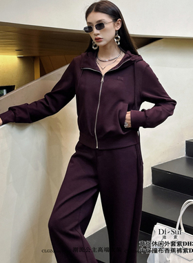 DI-SUI迪素欧货2025秋冬新品女装35067运动风章仔拉链外套