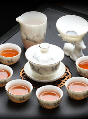 高档不吸茶渍防烫效果好茶具
