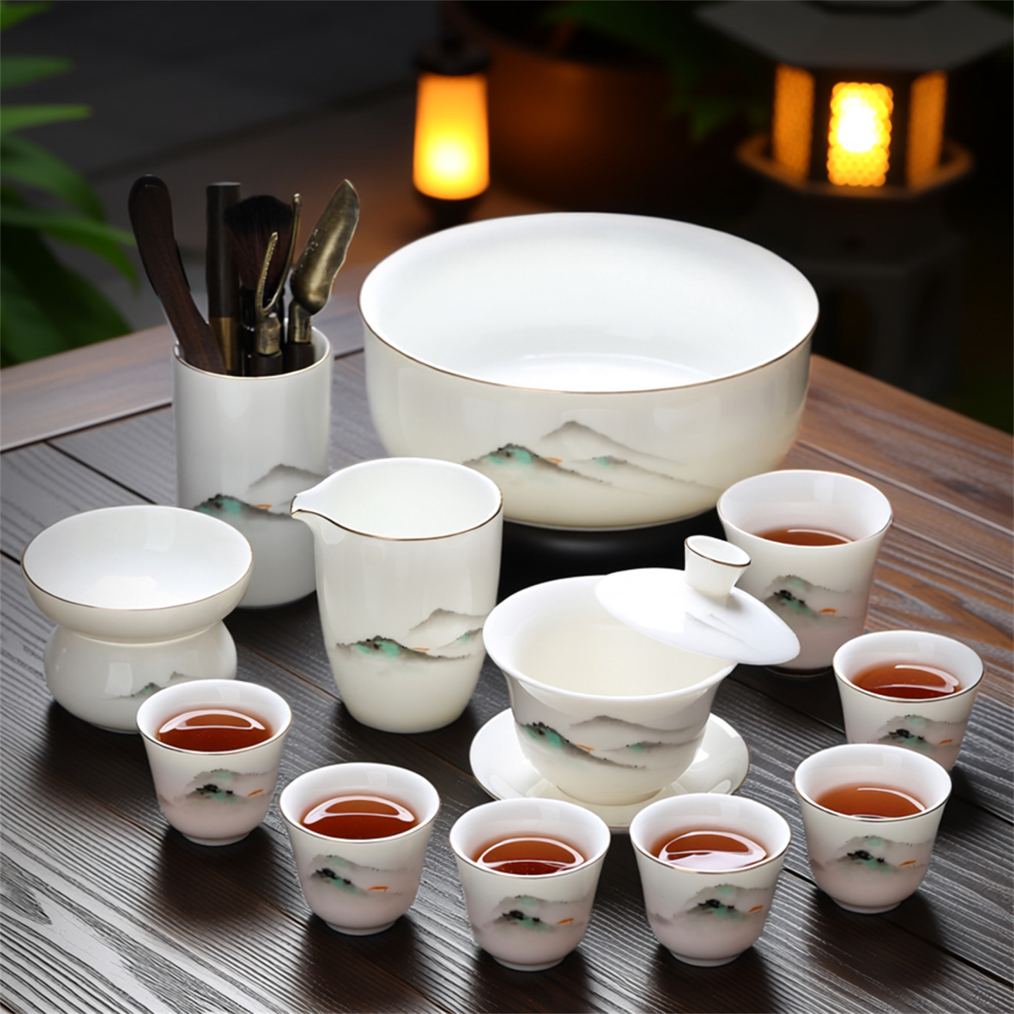 茶具茶杯套装泡茶专用陶瓷羊脂玉冰种功夫高端2026新款式喝茶高档