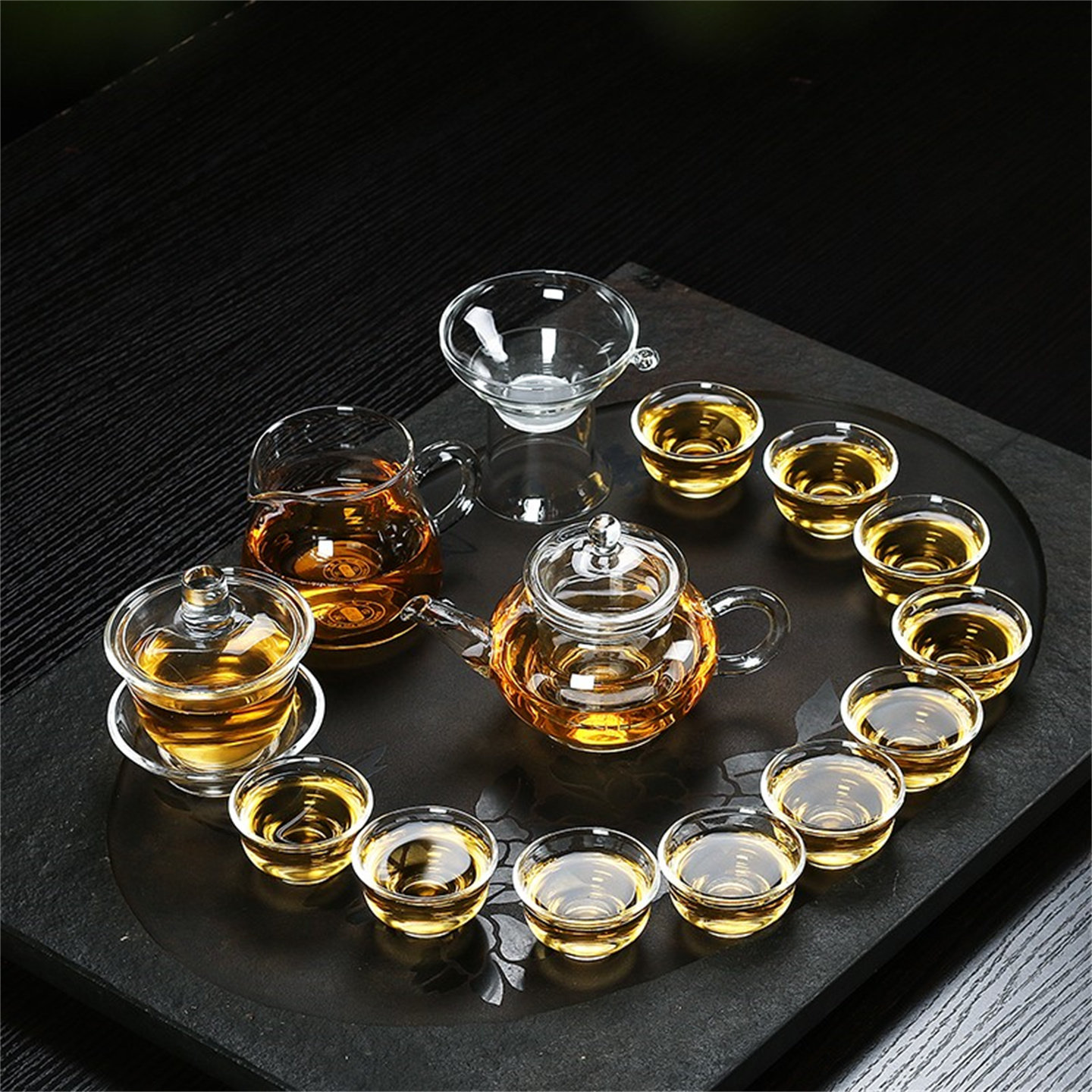 陶瓷玻璃壶仿古工夫包邮茶具套装