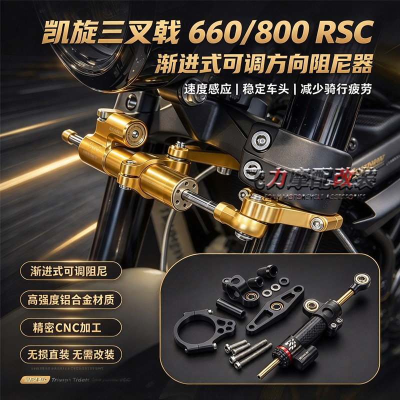 三叉戟660/800改装可调阻尼器